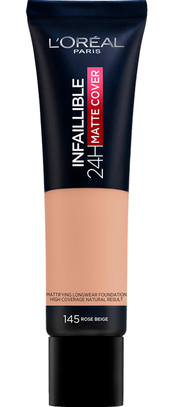 L'Oréal Infinium Matte Cover Foundation shade 145 Rose Beige bottle