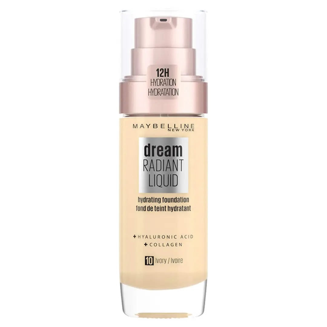 Maybelline Dream Satin Liquid Foundation 010 Ivory Hydrating Finish