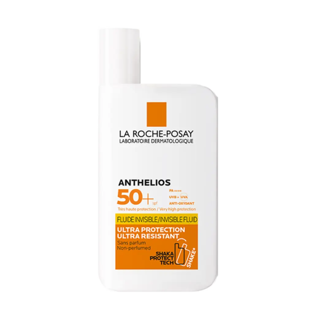 La Roche-Posay Anthelios UV XL Fluid SPF 50+ sunscreen packaging