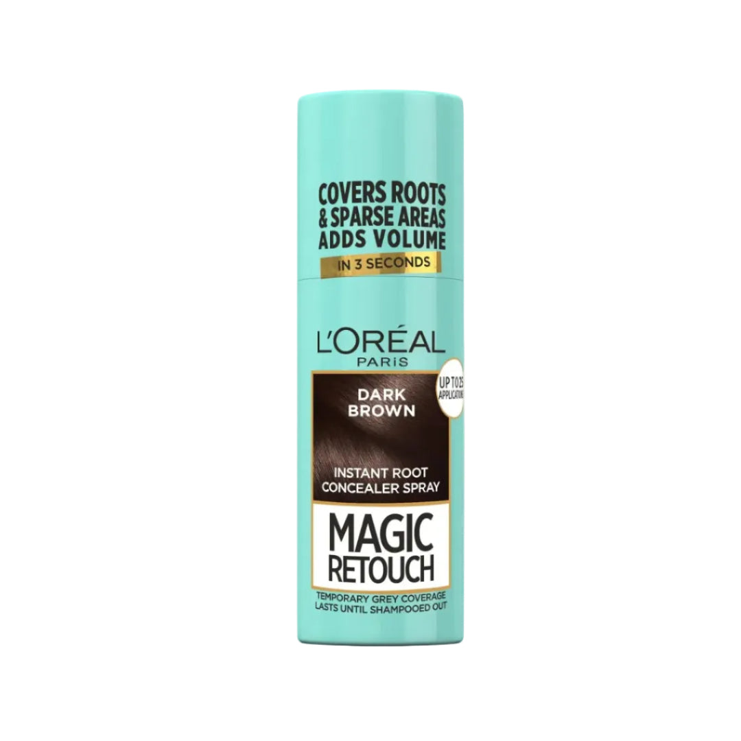 L'Oréal Magic Retouch Dark Brown 75ml spray for instant gray hair coverage