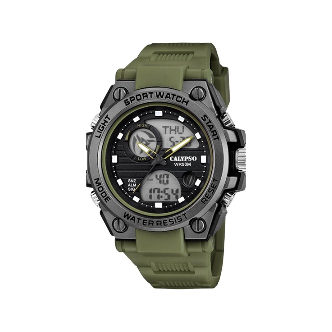 Calypso Kids Watch For Boys - Olive Green