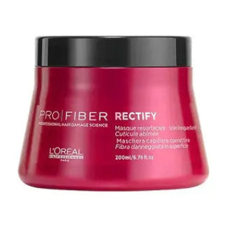 L'Oréal Professionnel Pro Fiber Rectify Hair Repair Mask 200ml for slightly damaged hair – professional deep conditioning treatment