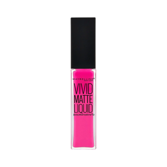 Maybelline Lipstick Lips Lacquer Vivid Matte Liquid - 15 Electric Pink