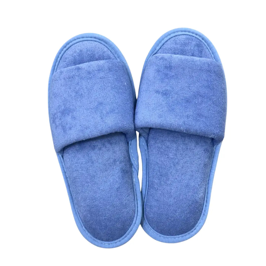 Pair of blue slippers