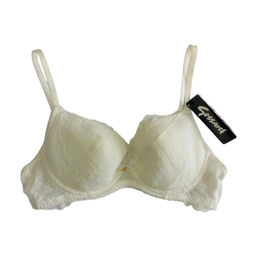 white lace bra