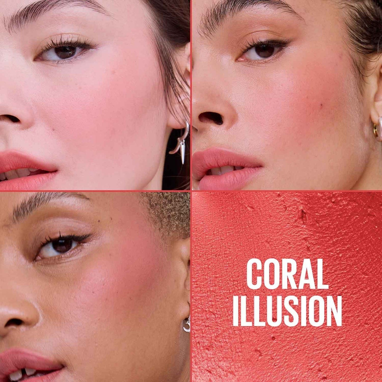Maybelline CloudTopia Mousse Lipstick 05 Coral Illusion vibrant coral shade