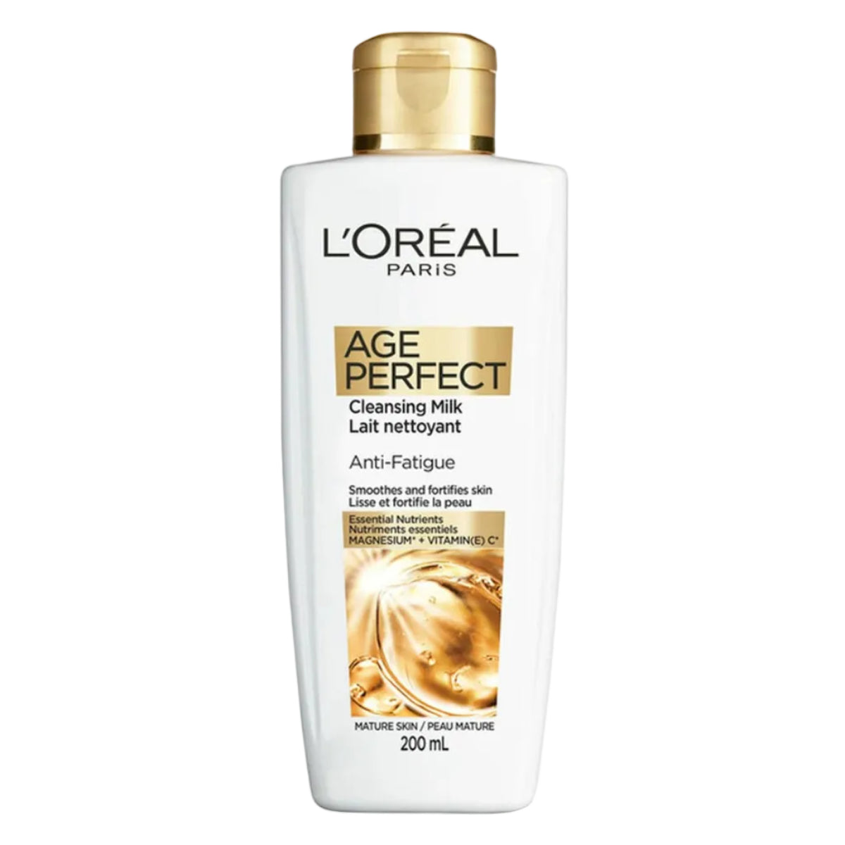L'Oréal Paris Age Perfect Cleansing Milk Anti-Fatigue 200ml for mature skin face cleanser and makeup remover