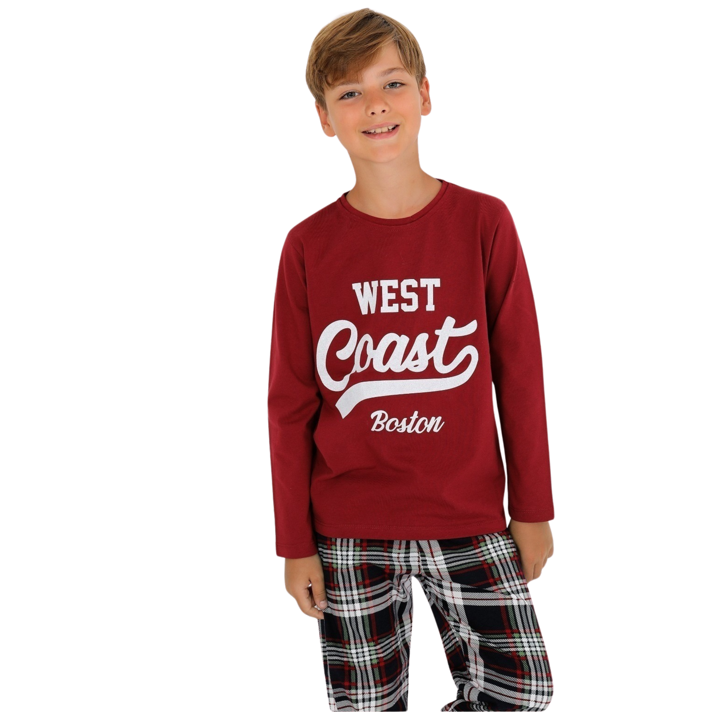 West Coast Red Pajamas Boys