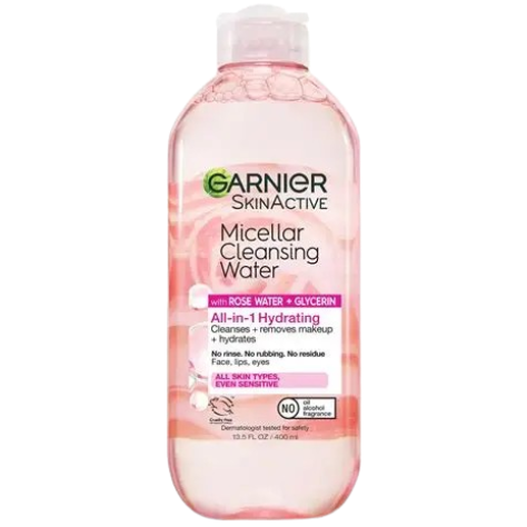 Garnier Micellar Rose Water Cleanser | Gentle Makeup Remover for Sensitive Skin