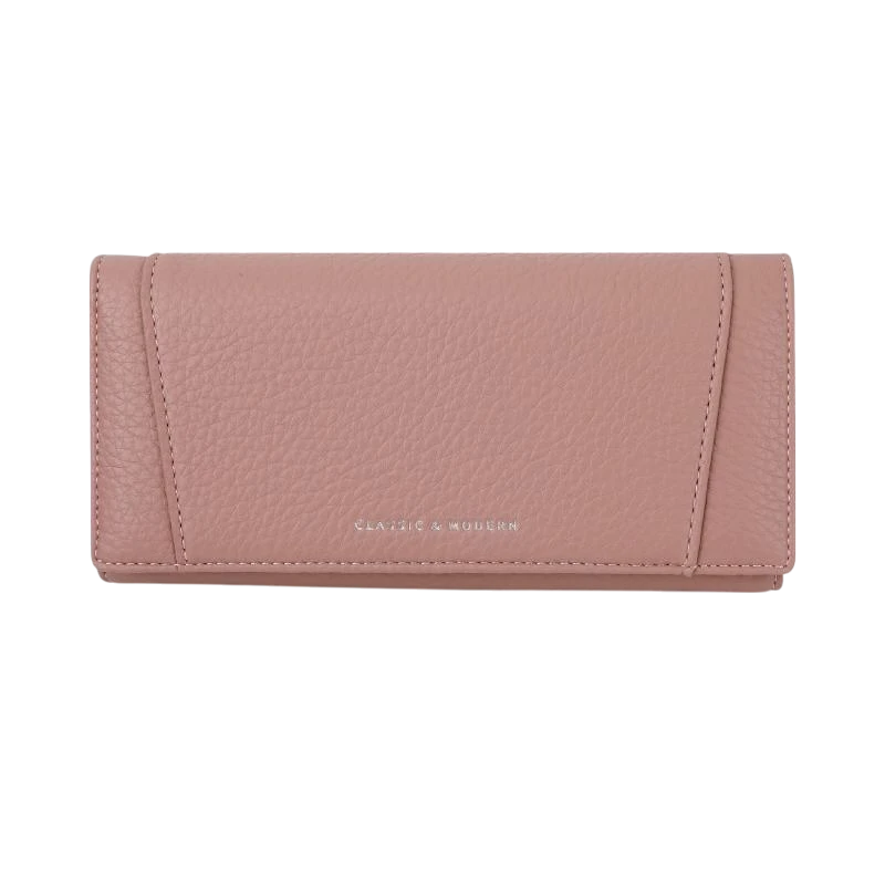 Textured Leather Wallet For Women