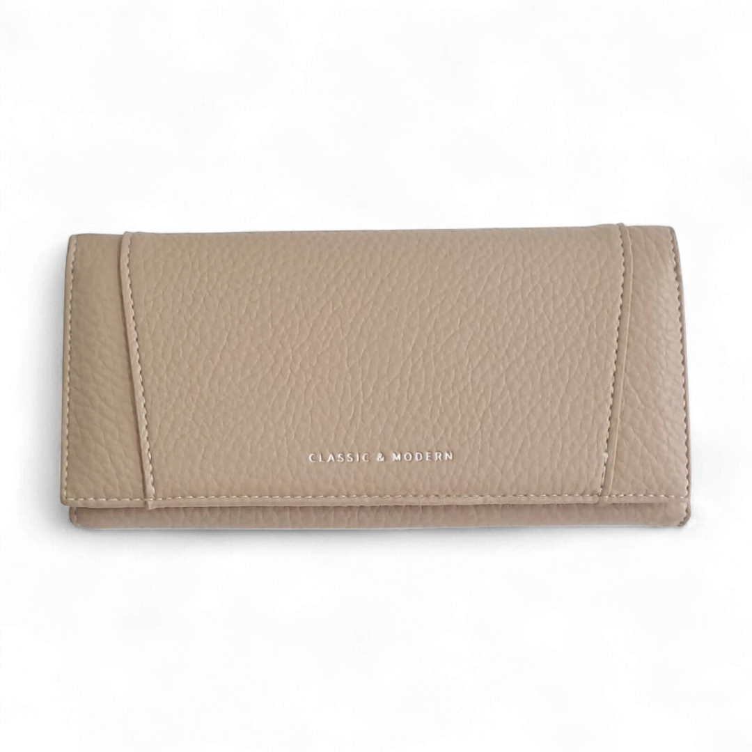 Textured Leather Wallet For Women