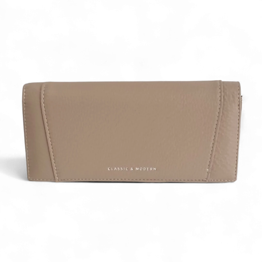 Textured Leather Wallet For Women