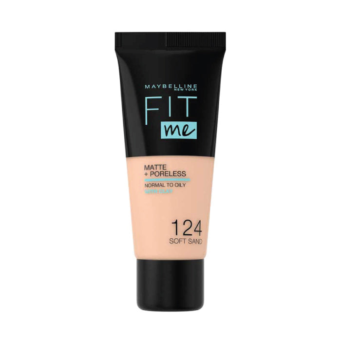 Maybelline Fit Me Foundation 124 Soft Sand bottle
