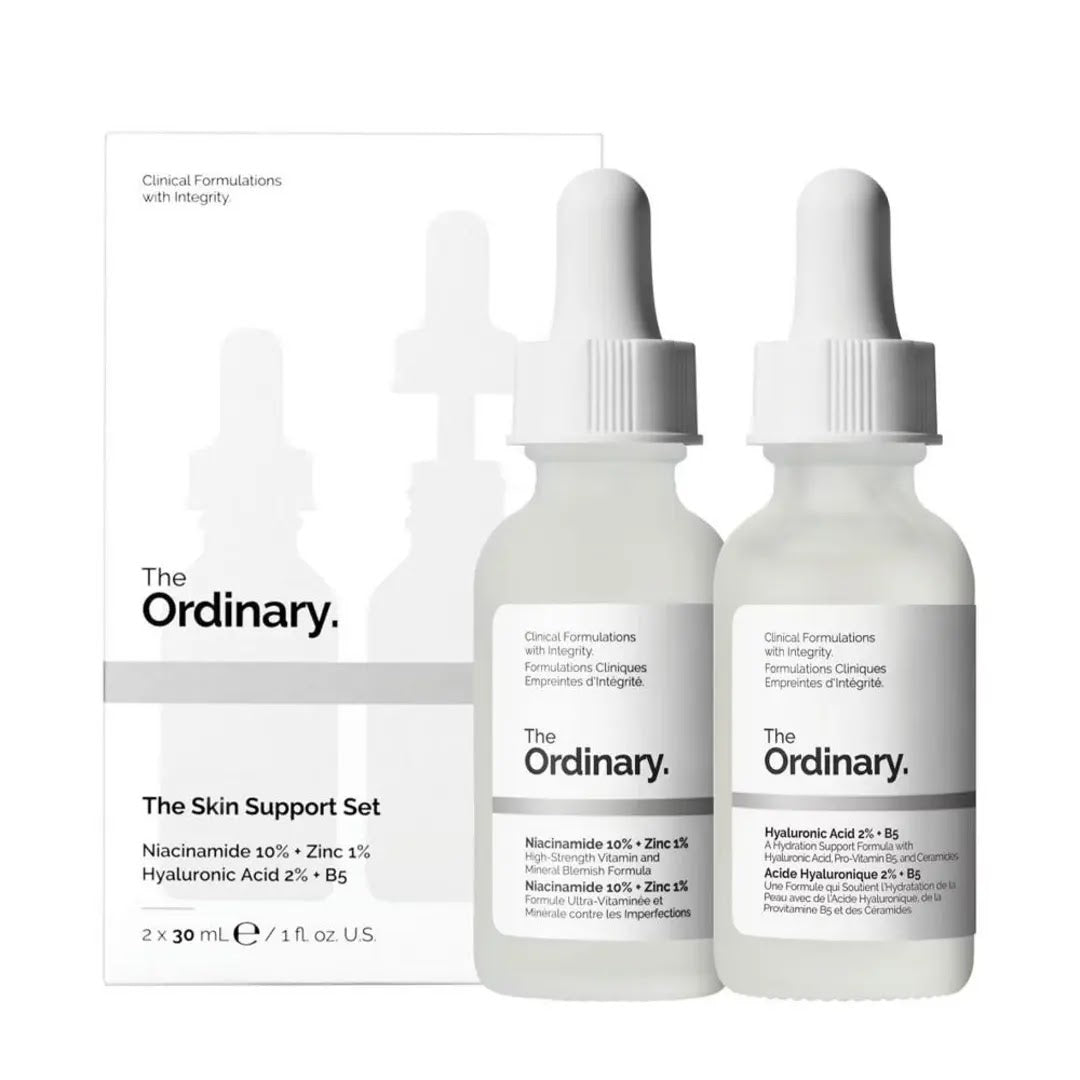 The Ordinary Niacinamide + Hyaluronic Acid Serum Set 30ml