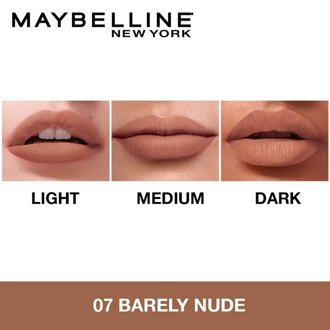 Maybelline Sensational Liquid Matte Lipstick 07 Barely Nude