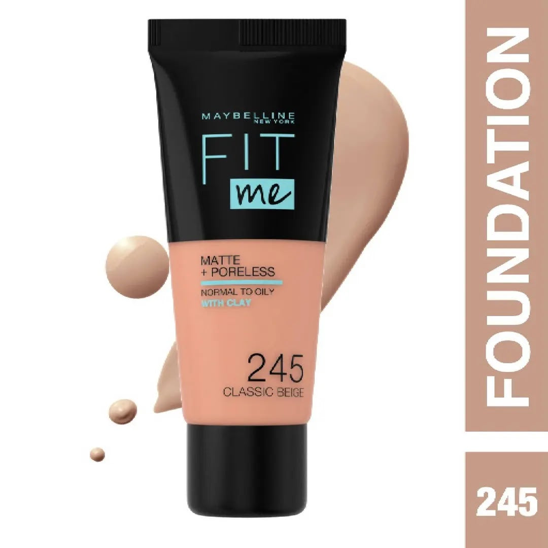 Maybelline Fit Me Foundation 245 Classic Beige Matte Finish