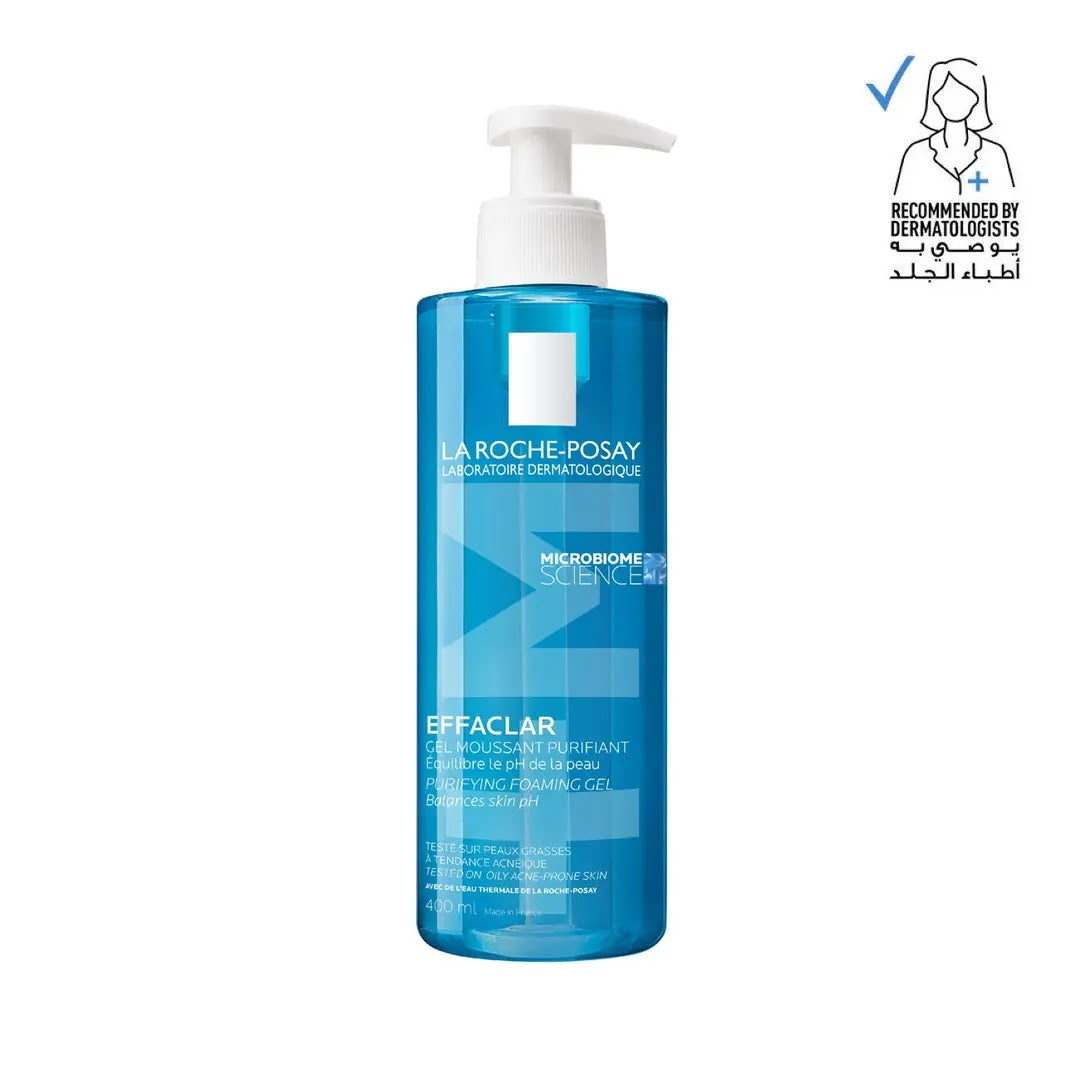 La Roche-Posay Effaclar Gel Moussant 400ml foaming gel cleanser for oily acne-prone skin