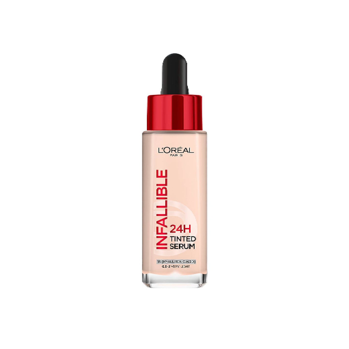 L'Oréal Paris INF.24H Tinted Serum 0.5-2 Very Light shade bottle