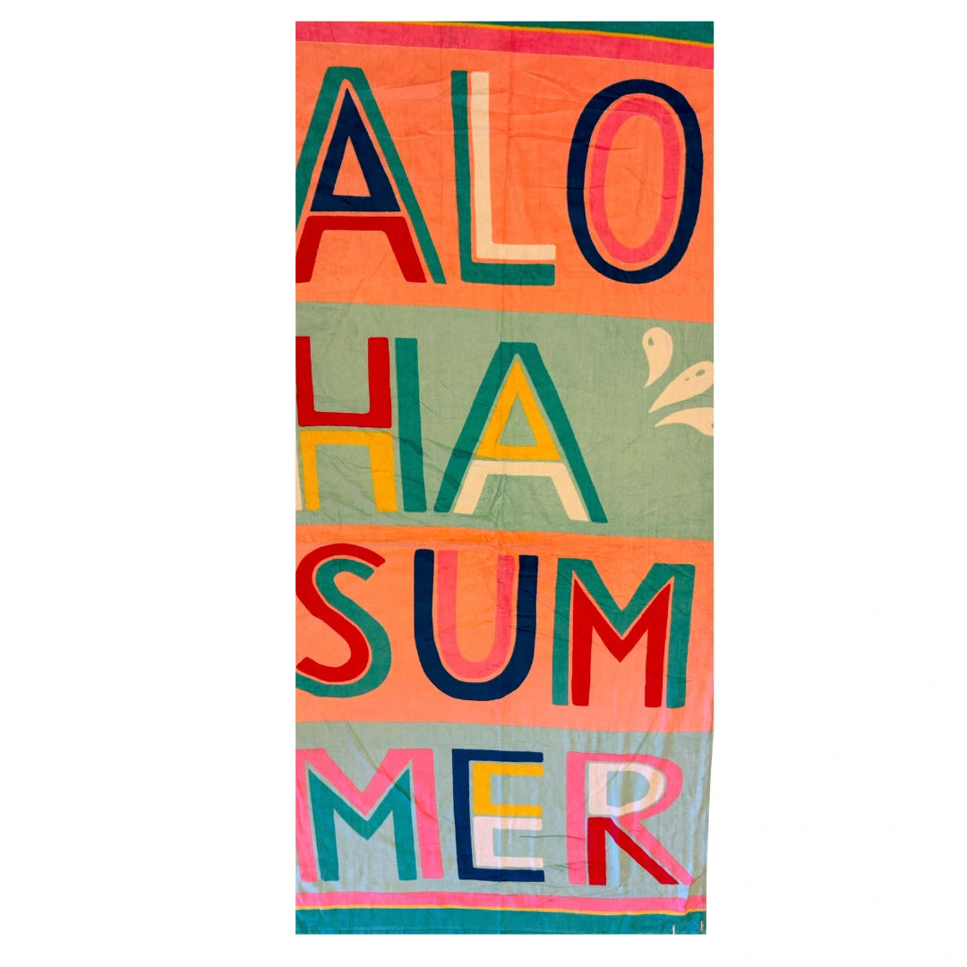 Aloha Summer Beach Towel