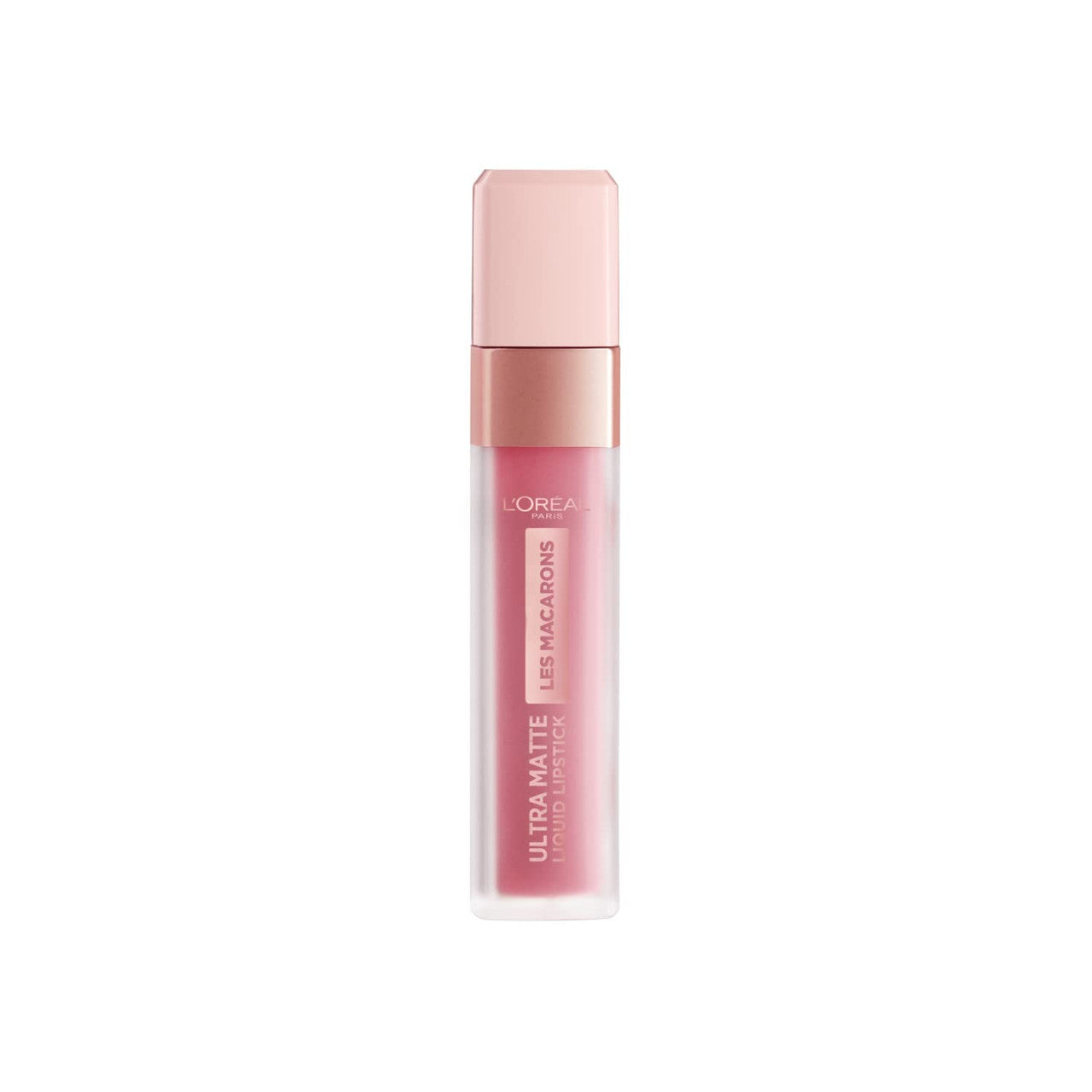 L'Oréal Macarons Liquid Lipstick 818 Doseodro vibrant pink shade