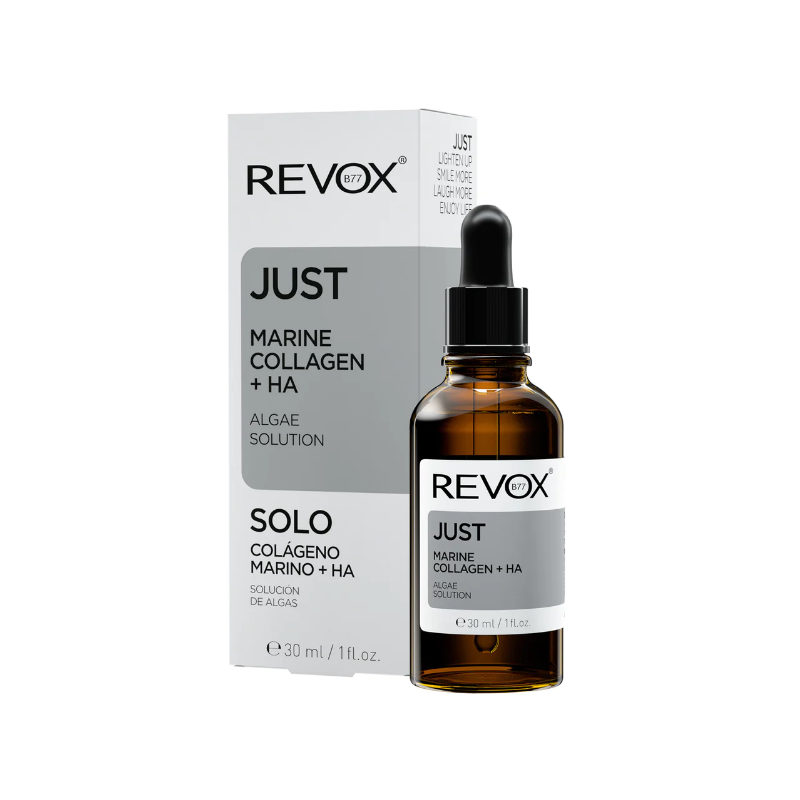 Revox Marine Collagen Plus Hyaluronic Acid 30ml serum bottle and packaging