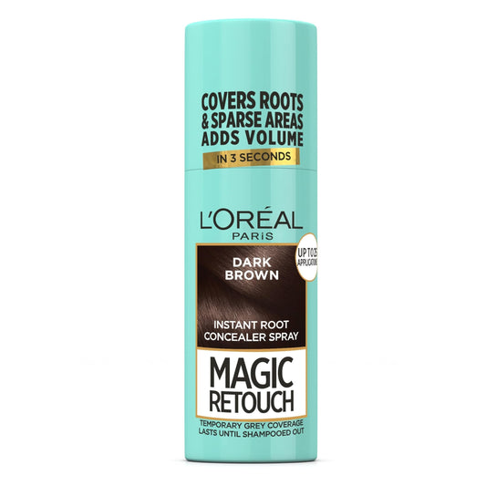 L'Oréal Magic Retouch Dark Brown 75ml spray for instant gray hair coverage