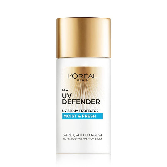 L'Oréal UV Defender SPF 50+ Moist & Fresh Sunscreen 50ml packaging
