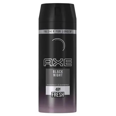 AXE Black Night Deodorant Body Spray 150ml with 48-hour freshness for men