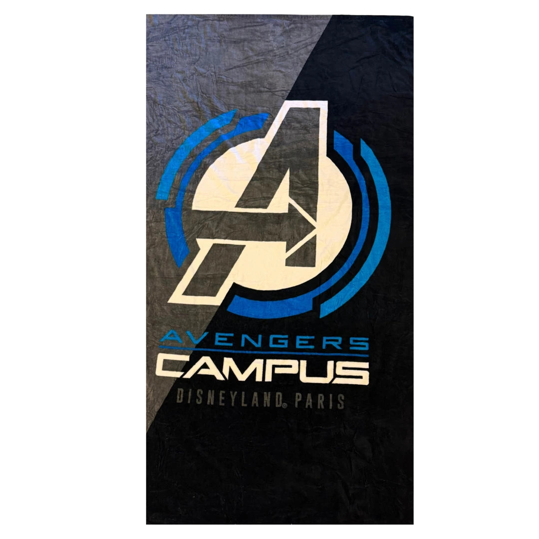 Grey Navy with Avengers Campus logo Beach towel men