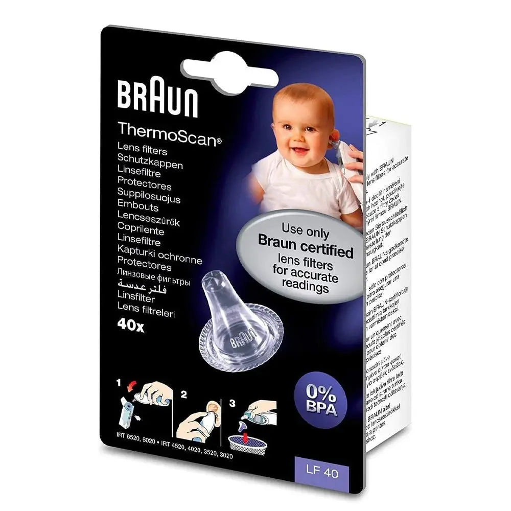 Braun Lens Filter Thermometer Hygiene Caps LF40