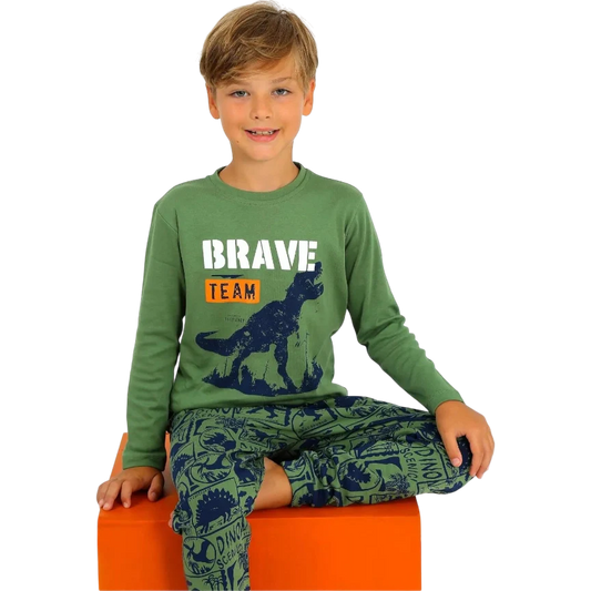 Brave Long Sleeve 100% Cotton Pajama Set For Kids