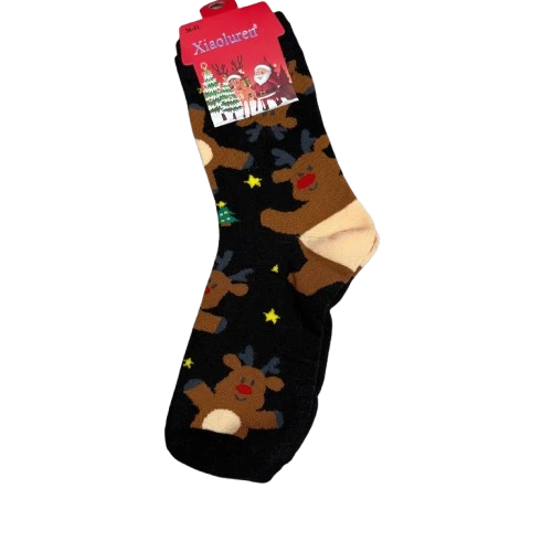 Christmas socks brown