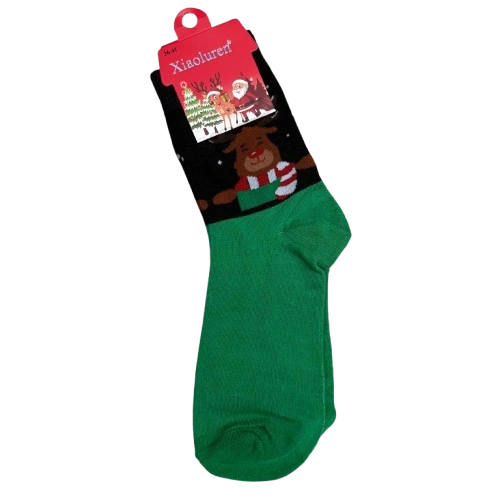 Christmas socks green