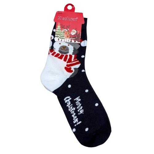 Christmas socks navy