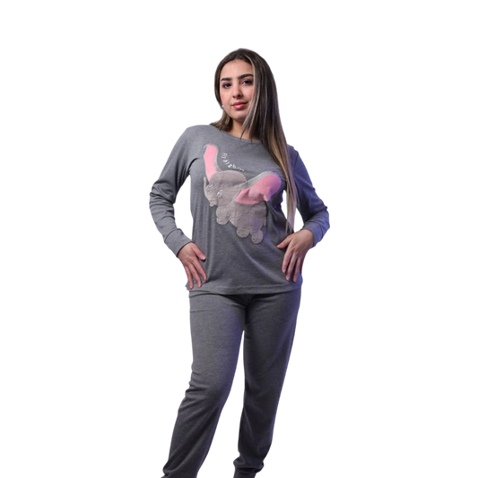 Cute Pink Elephant Pajama For Women