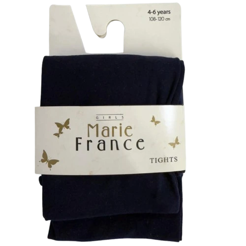 Marie France Girls Douce Tights - 30 Navy