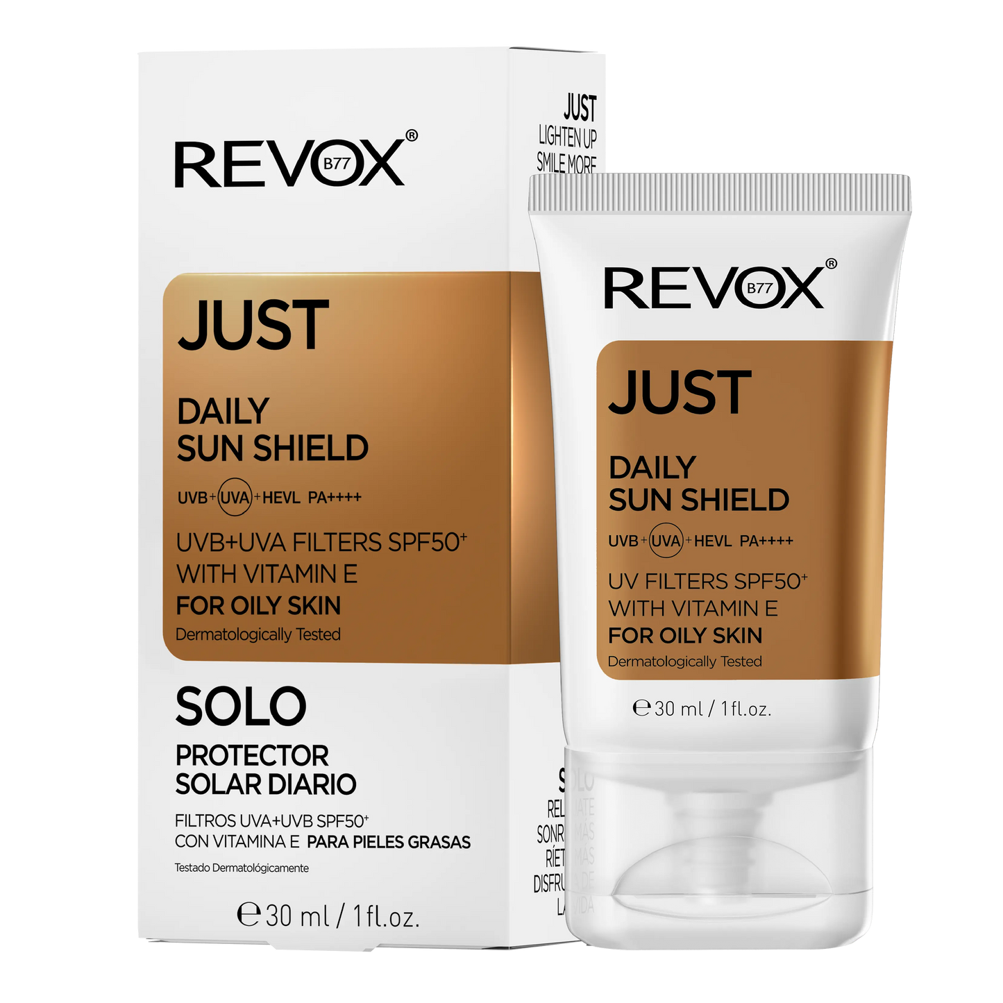 REVOX Daily Sun Shield sunscreen SPF 5 30ml for oily skin