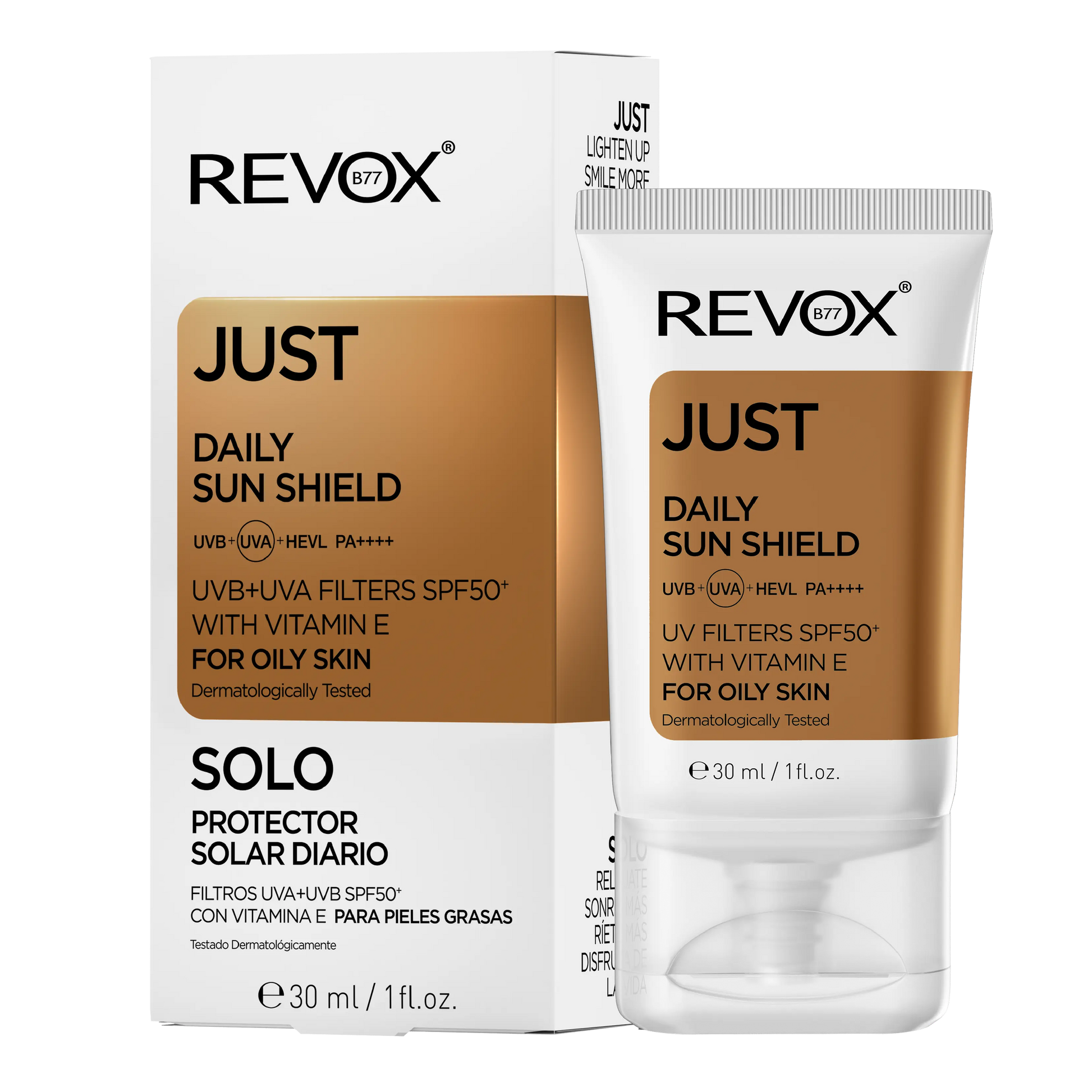 REVOX Daily Sun Shield sunscreen SPF 5 30ml for oily skin