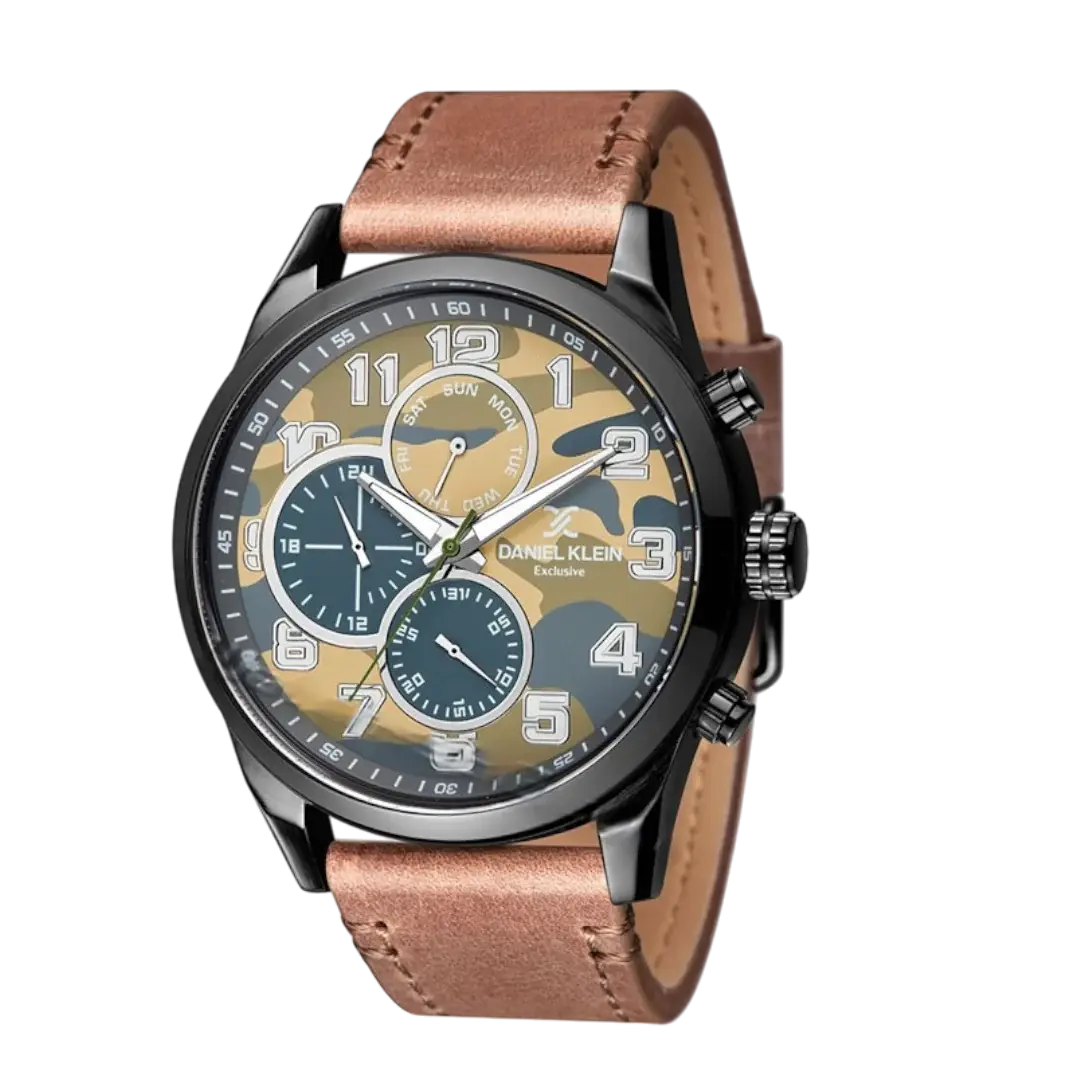 Daniel Klein Exclusive Analogue Watch For Men - Beige & Green Daniel Klein Exclusive watch daniel-klein-exclusive-analogue-watch-for-men-beige-green       a62753 d0079d-2.myshopify.com