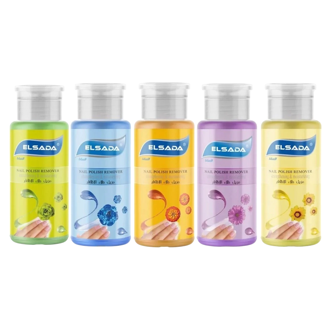 Elsada Nail Polish Remover With Pump - 200ml - 5 Colors