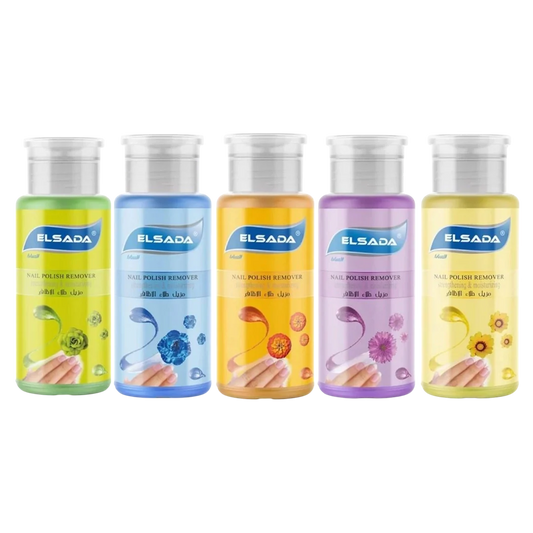 Elsada Nail Polish Remover With Pump - 200ml - 5 Colors