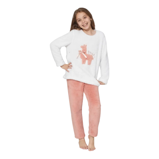 Fluffy Warm White & Corail Pajama For Kids MENKELCHI pajama fluffy-warm-white-corail-pajama-for-kids   all products    2eda84 d0079d-2.myshopify.com