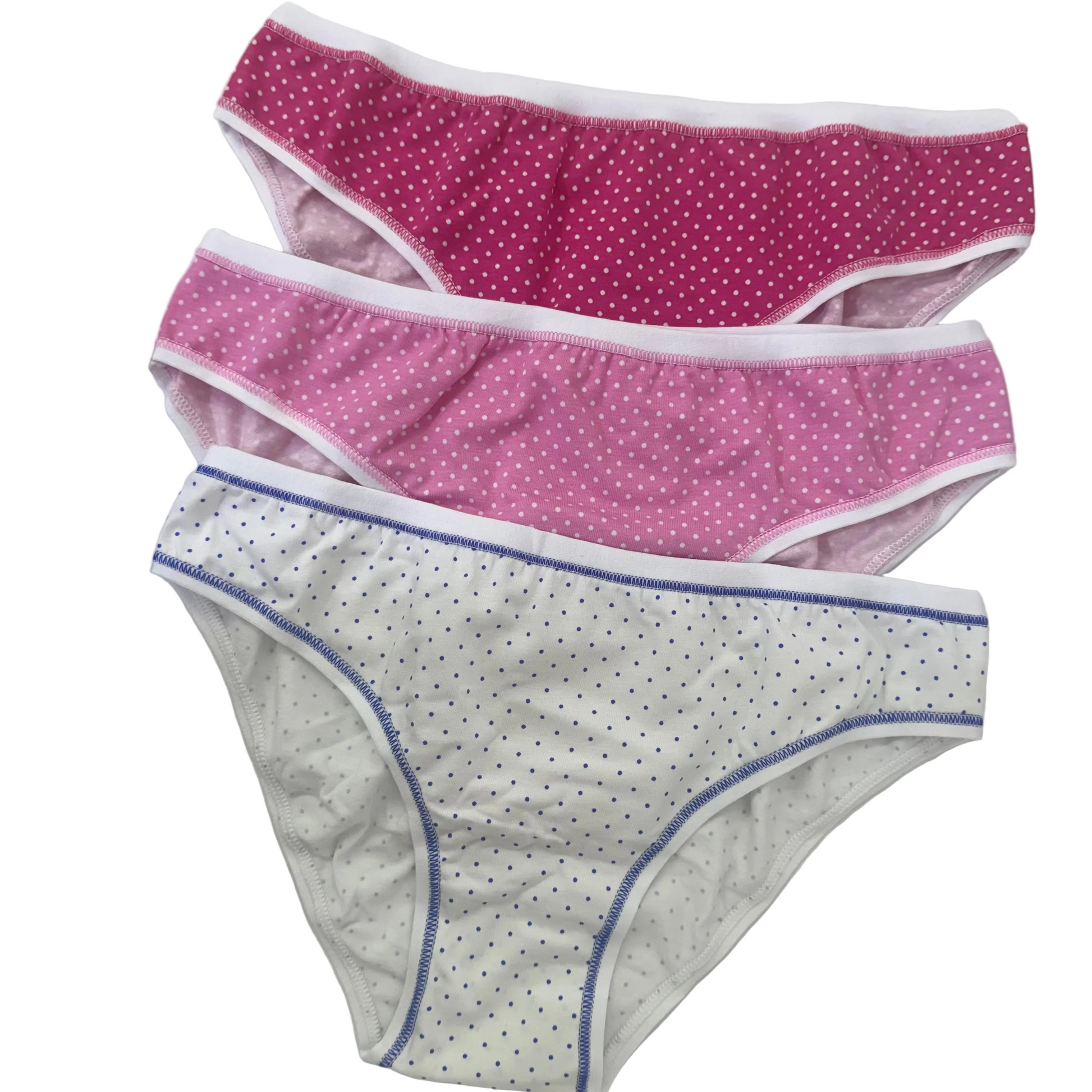 Three pairs of women's cotton briefs 100% cotton teenagers panties