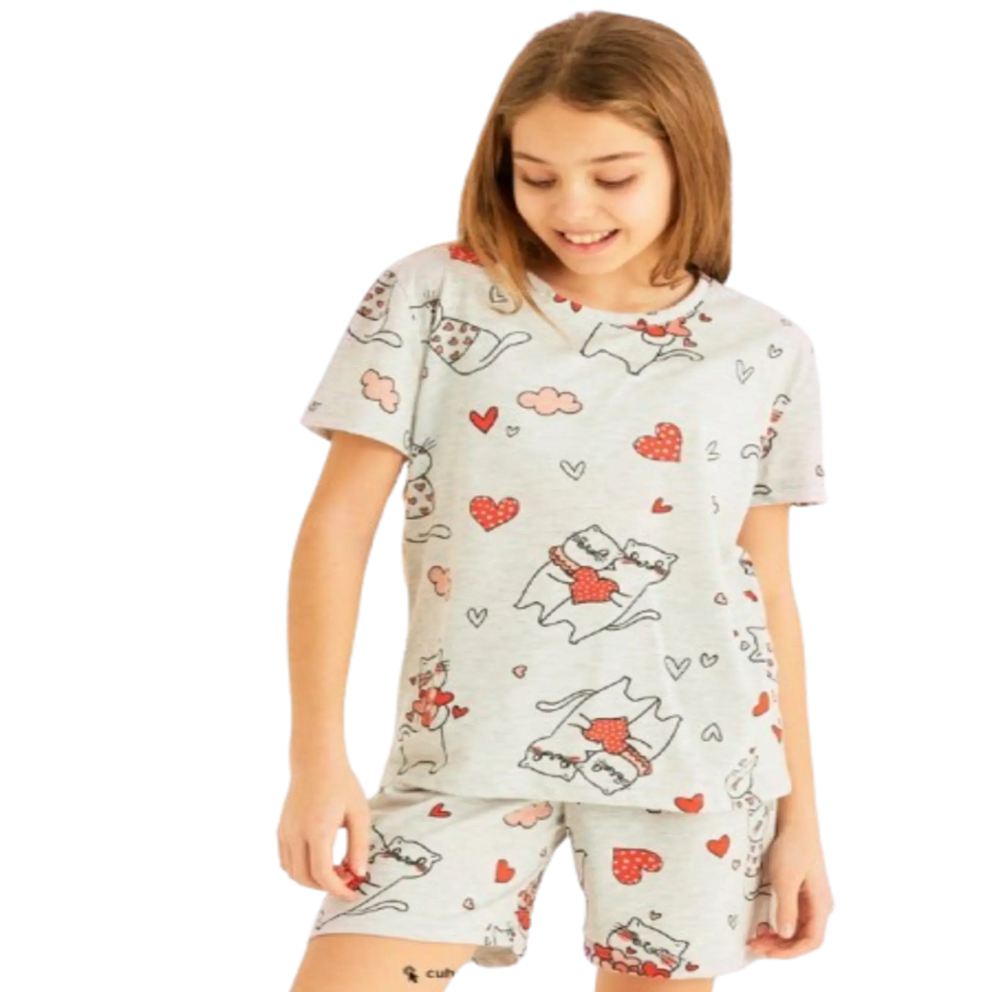 Hearts cotton girl pajama AromaGardenLB pajama hearts-cotton-girl-pajama   cotton    6a5388 d0079d-2.myshopify.com