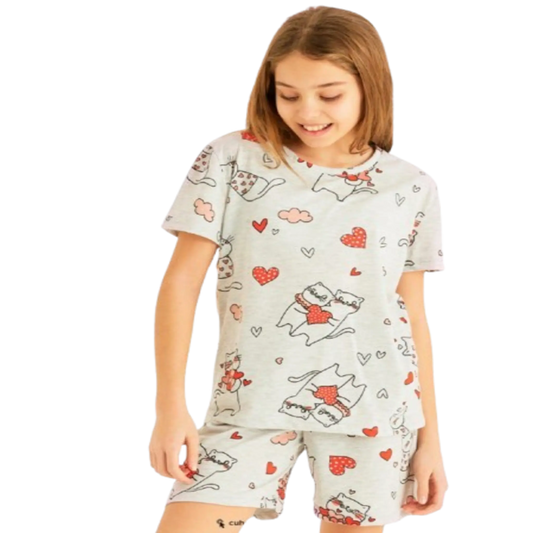Hearts cotton girl pajama AromaGardenLB pajama hearts-cotton-girl-pajama   cotton    6a5388 d0079d-2.myshopify.com
