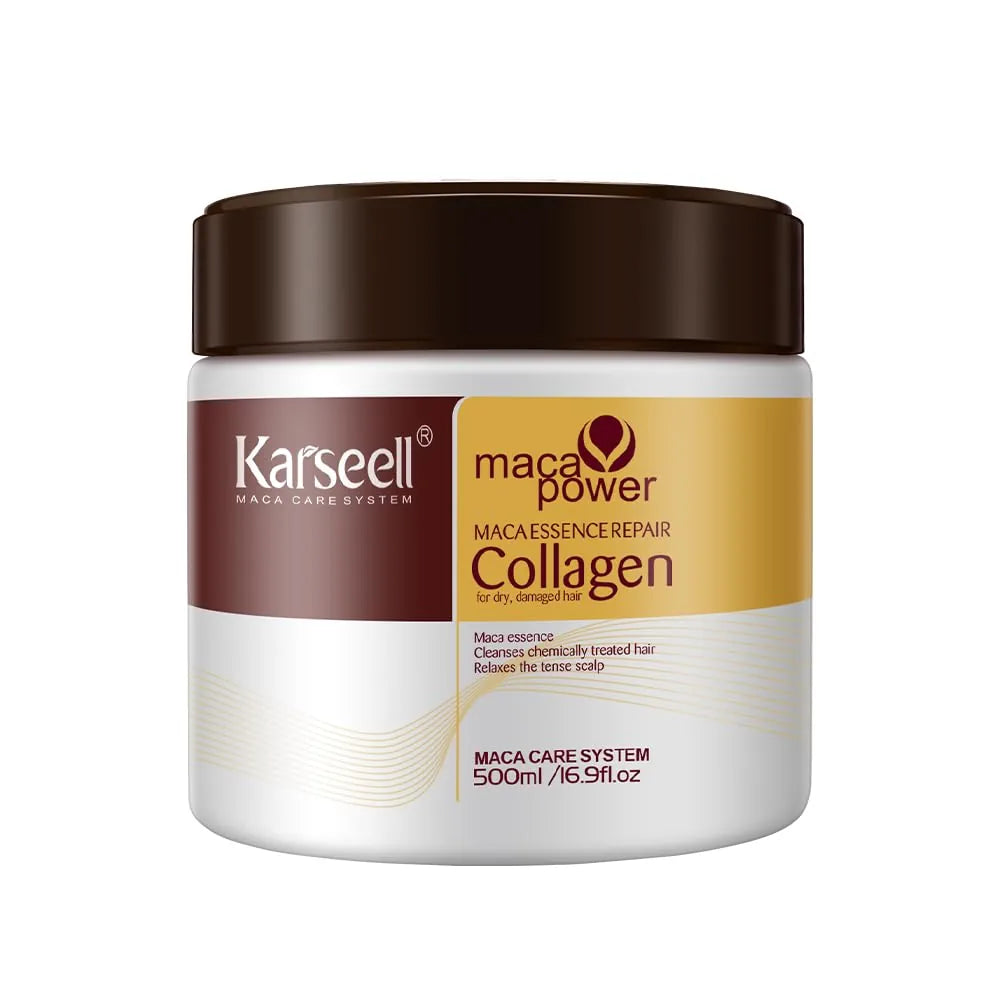 Karseell Maca Power Collagen Hair Mask 500ml deep repair treatment for dry and damaged hair