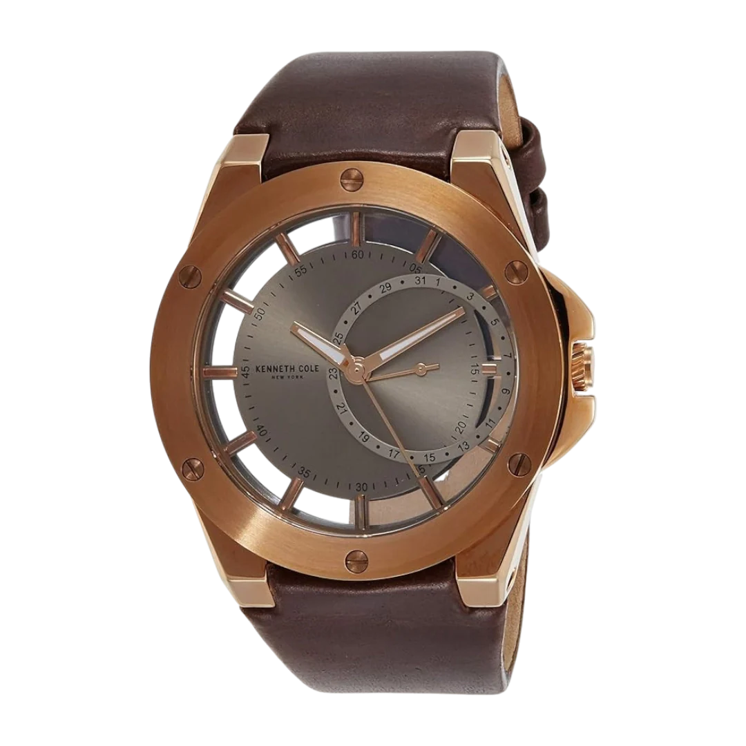 Kenneth Cole Analog Dial Watch For Men - Gold