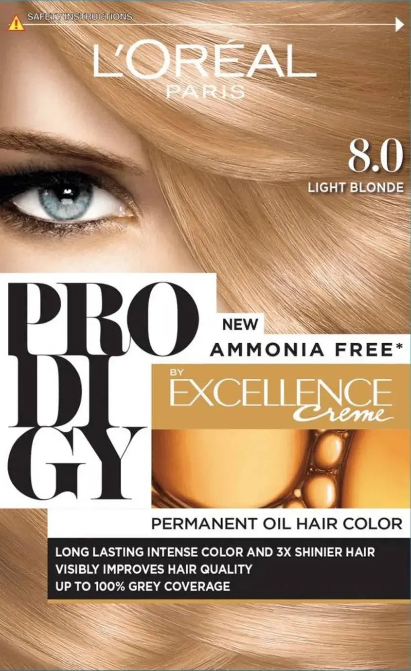 L'Oréal Prodigy 8.0 Light Blonde Permanent Hair Color