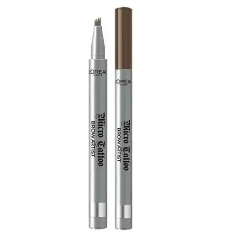 L'Oréal Paris Brow Artist Micro Tattoo Eyebrow Pen 103 Dark Blond with micro-trident tip for natural, hair-like brows and long-lasting definition.