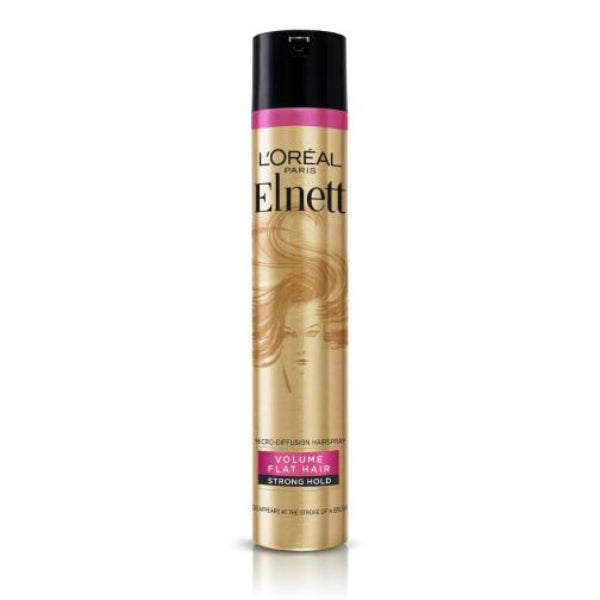 L'Oréal Paris Elnett Satin Very Volume Strong Hold Hairspray 400ML for fine and flat hair with long-lasting volume and lightweight brushable finish ataroma garden
